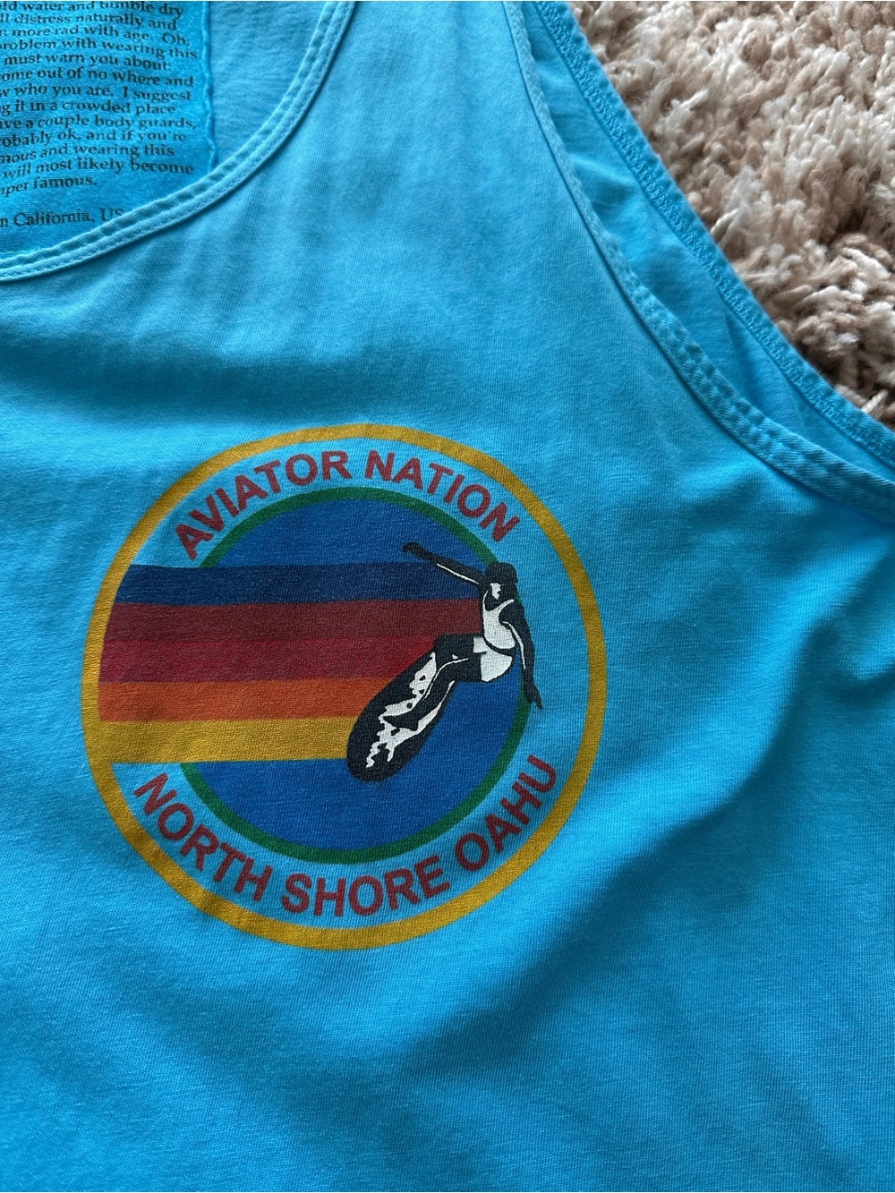 Aviator Nation Men’s L Oahu Hawaii surf tank - Picture 2 of 9